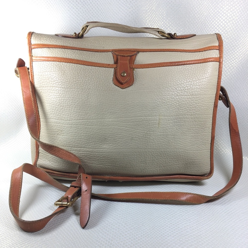 90s Dooney & Bourke All Weather Leather Briefcase - Picture 2 of 8